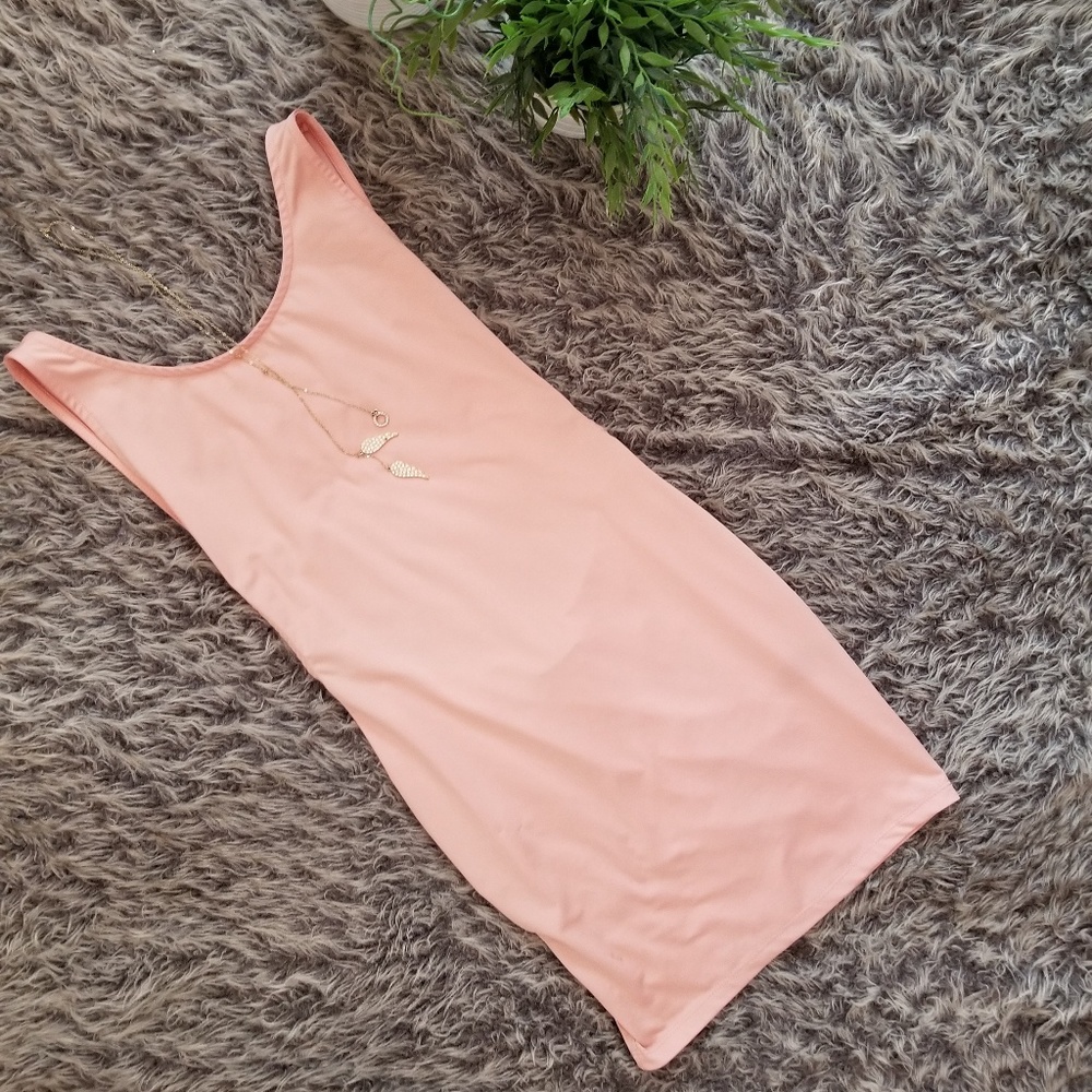 BLVD Collection Salmon Color Dress w/Open Back
